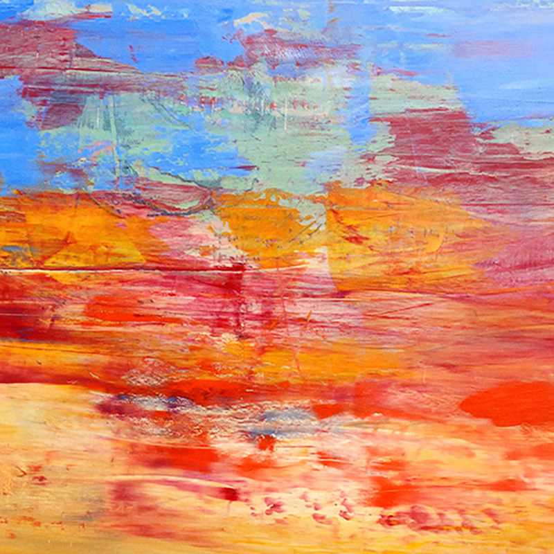 Julia Wright Crosara, Heart of the Matter, mixed media, 18x18in.